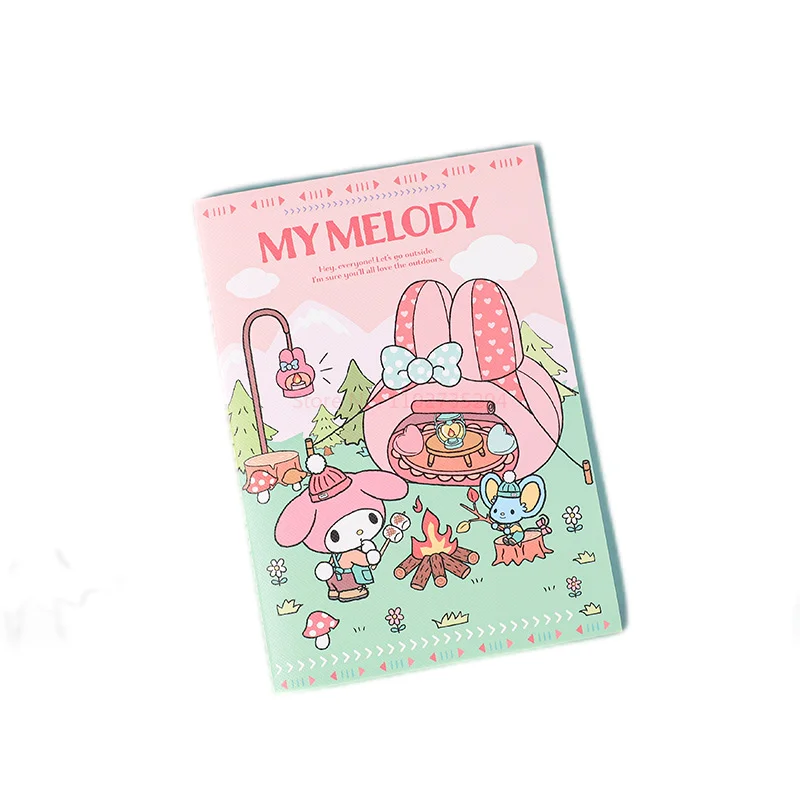 A5 Милая Автомобильная Линейка Sanrio Серии Ins с мягким Креплением в стиле High-Beauty Girl Notepad Hello Kitty Kuromi Cinnamorol Мультяшный Блокнот Изображение 5
