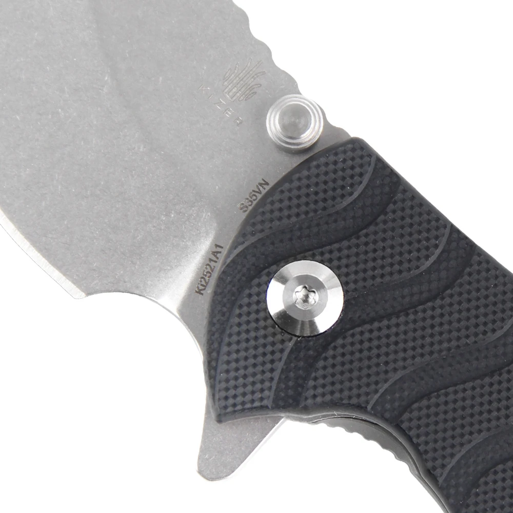 Kizer Small EDC Knife С Откидным Хвостовиком Ki2521A1 Мини-Карманный Нож Из Титана + Ручка G10 S35VN Со Стальным лезвием Складной Нож Изображение 5