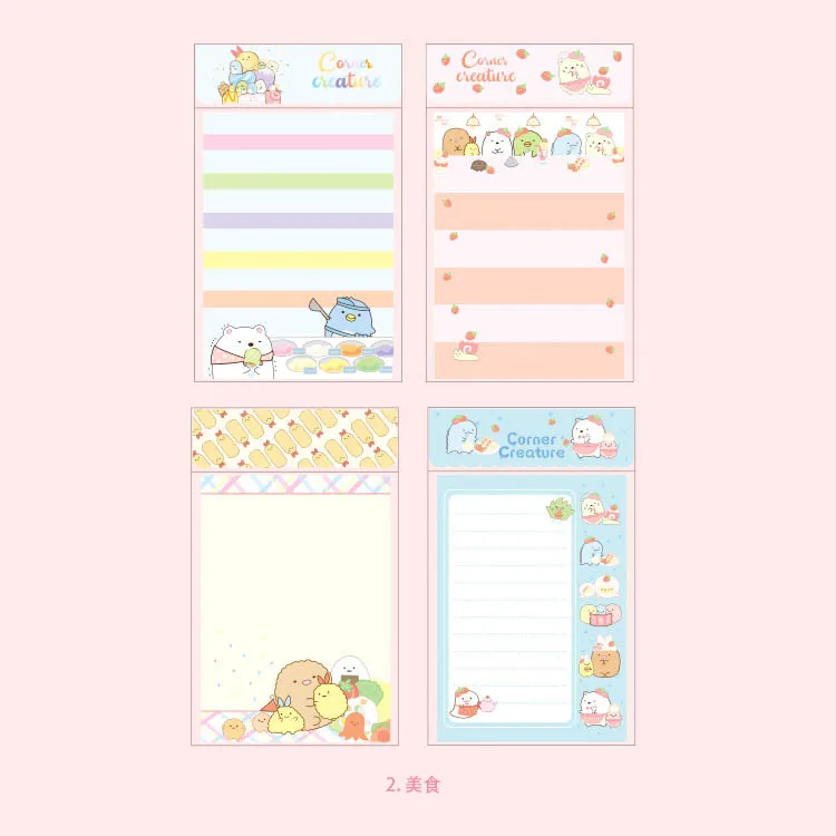 Sumikko Gurashi 2062 Аниме блокнот для заметок, мультяшные блокноты для записей, школьные канцелярские принадлежности, подарок для студентов Изображение 5