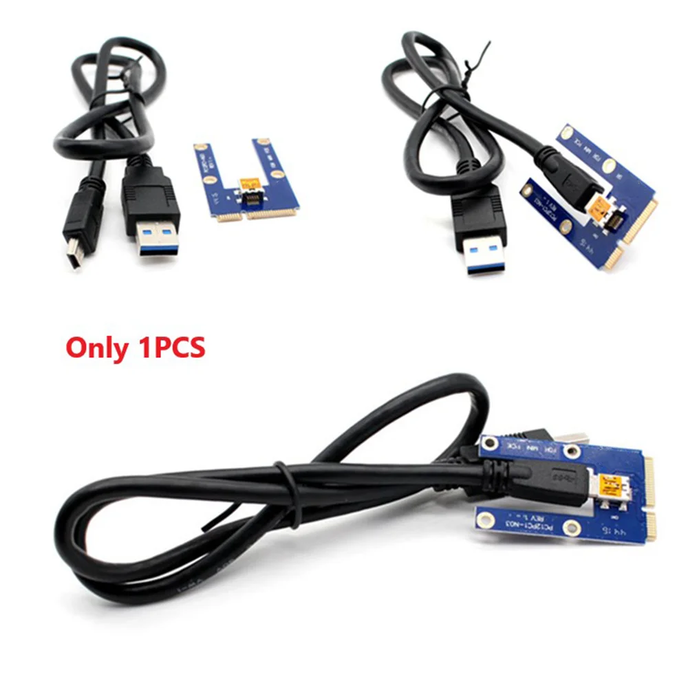 USB 3.0 Mini PCI-E к PCIe PCI Express от 1X до 16X Удлинитель Riser Card Адаптер-Удлинитель для Майнинга Bitcoin Miner Изображение 5