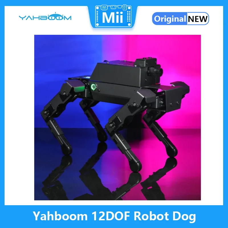 Yahboom 12DOF Настольный Металлический Робот-Собака Bionic DOGZILLA S1 с Камерой AI Vision для Raspberry Pi 4B Поддерживает Программирование на Python Изображение 5
