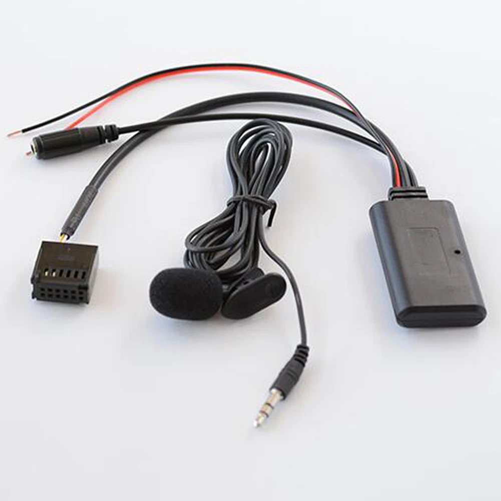 Аудио MP3 Музыкальный Адаптер с Микрофоном Автомобильный Bluetooth-Совместимый Модуль Вызова Аудиокабеля Громкой Связи Адаптер для Ford Mondeo C-Max Изображение 5
