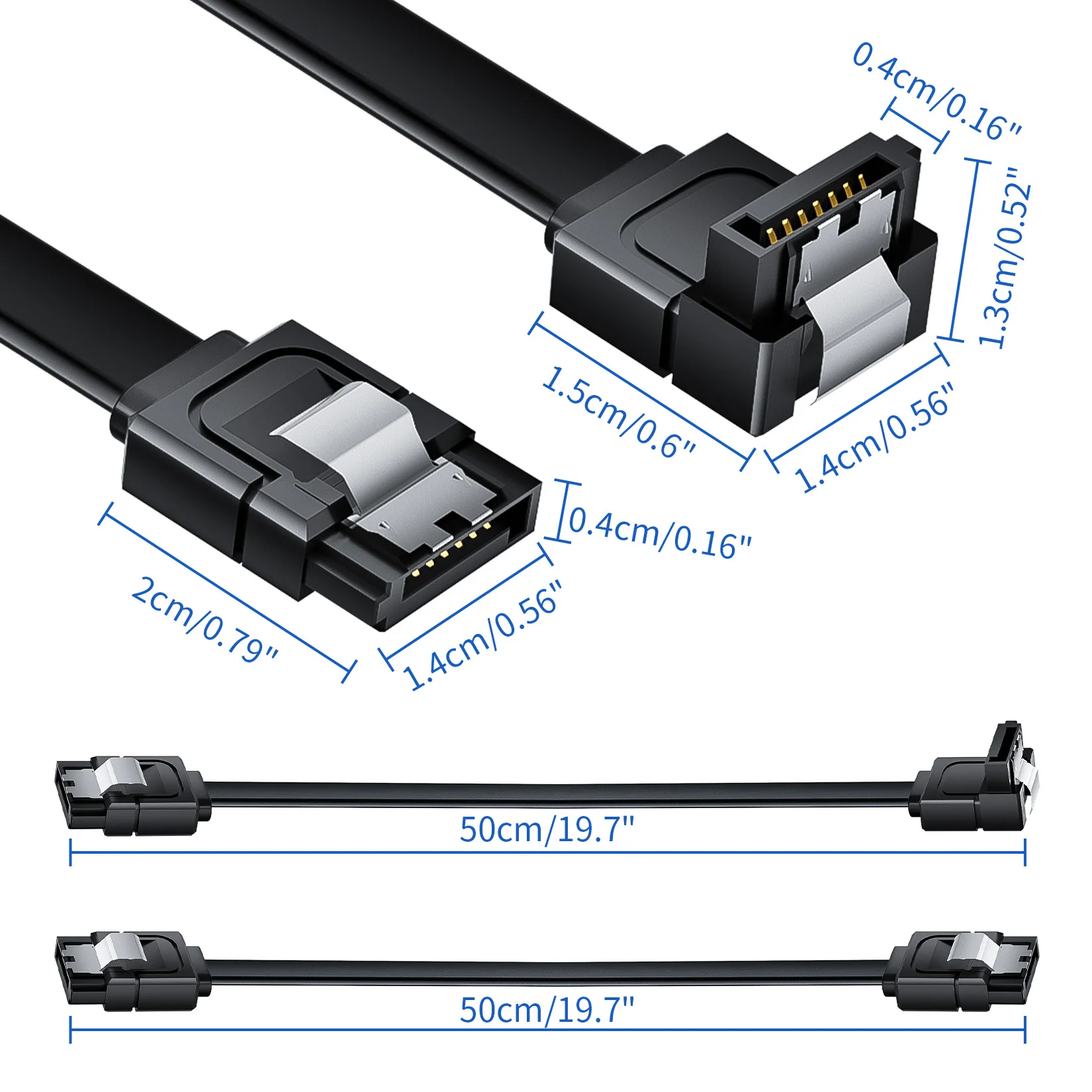 Кабель для передачи данных SATA 3.0, конвертер для подключения жесткого диска SSD HDD, высокоскоростной кабельный адаптер Sata III, шнур для передачи сигнала Изображение 5