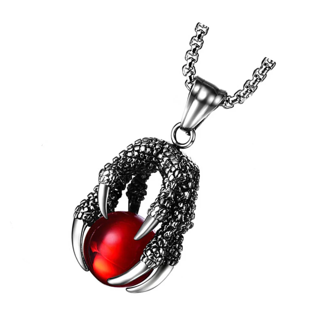 Креативное ожерелье с когтями дракона из нержавеющей стали, 1 шт., мужские украшения на шею Изображение 5
