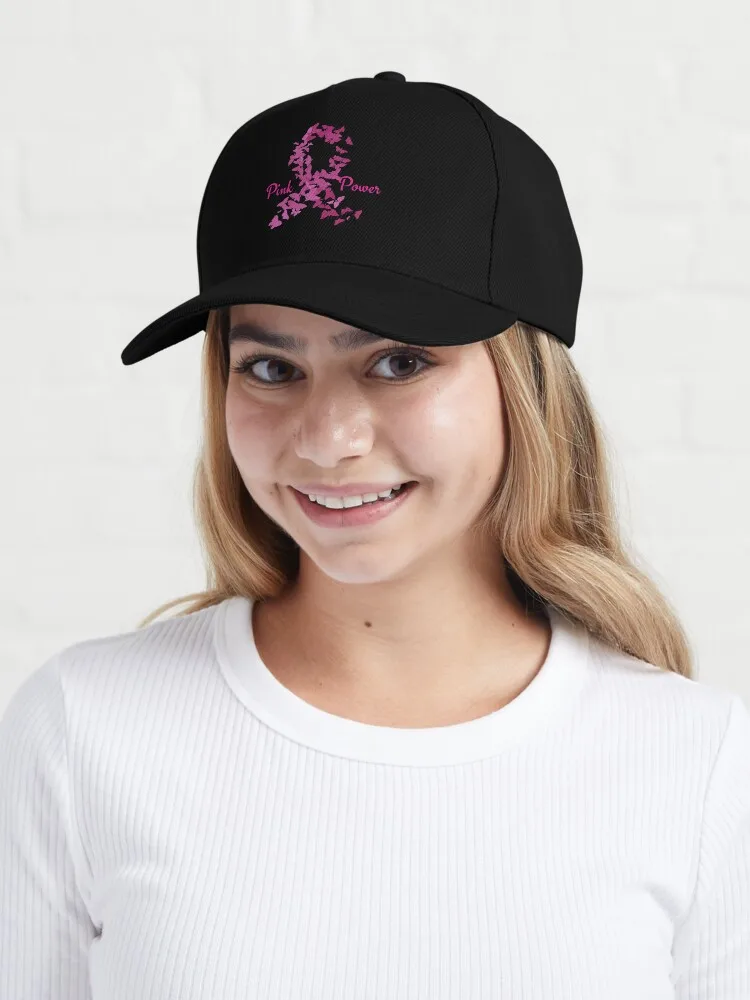 Розовая сила - бейсболка для повышения осведомленности о раке молочной железы, военные тактические кепки, дизайнерская шляпа, женская мужская кепка Изображение 5