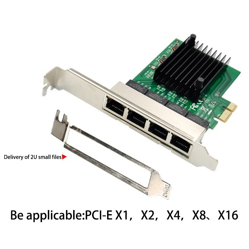 Сетевая Карта PCIE PCI-E X1 4-Портовый Адаптер Сетевой Карты Сервера Gigabit Ethernet для Маршрутизатора Love Fast Sea Spider ROS Soft Изображение 5
