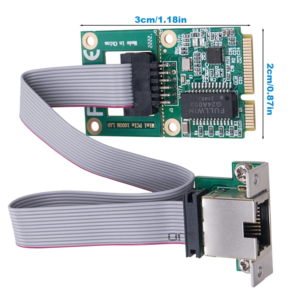 Сетевой адаптер Gigabit Ethernet RTL8111H Mini PCI Express Gigabit Ethernet Card 10/100/1000m LAN NIC Card для Настольных ПК Изображение 5