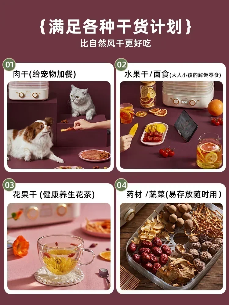 Сушилка Jinzheng, пищевая машина, бытовой осушитель воздуха, маленькая автоматическая сушилка для фруктов и овощей Изображение 5