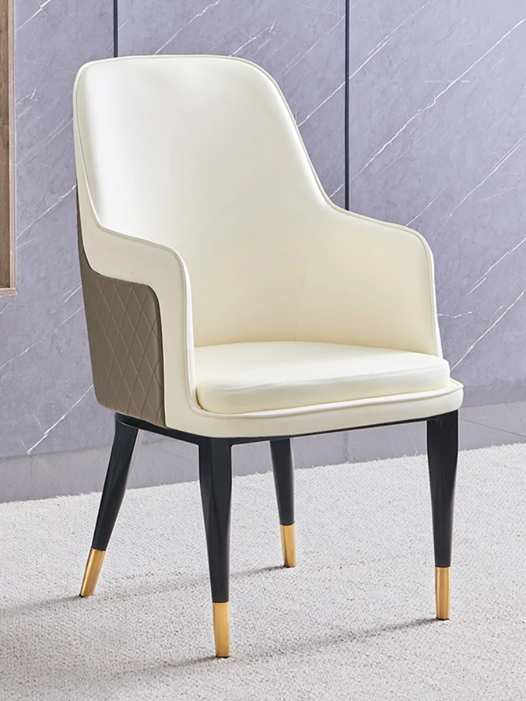 Удобная гостиная в итальянском стиле, легкое роскошное обеденное кресло, Домашний современный минималистичный стул для балкона, кресло Bentley Изображение 5