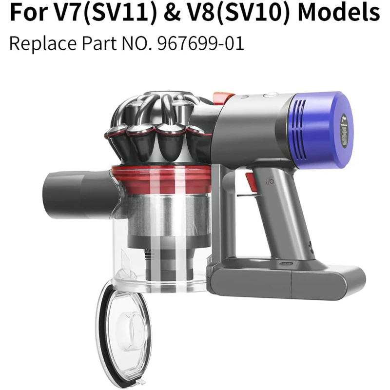 Циклонный пылесборник в сборе для пылесоса Dyson V7 V8 SV10 SV11 Номер сменной детали 967699-01 Изображение 5