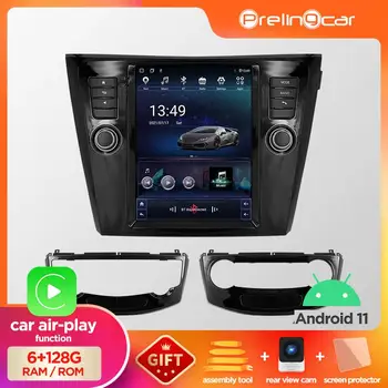 Автомобильный Android 10 Радиоплеер Для Nissan X-Trail 2014 Мультимедийный Видео GPS Навигация Для Tesla Style Вертикальный Экран БЕЗ DVD IPS