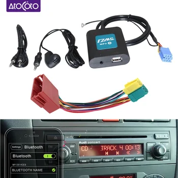 Автомобильный Цифровой Музыкальный Чейнджер Bluetooth 5,0 A2DP AUX Адаптер Интерфейс для Audi VW A3 8L 8P A4 B5-B7 A6 4B A8 4D Quadlock