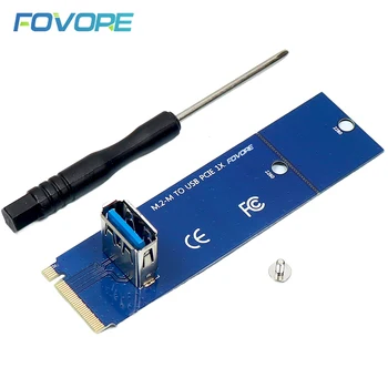 Адаптер NGFF M.2 для карты USB 3.0 M2 M Ключ к USB3.0 Для PCIe PCI-E Riser Card для майнинга Miner