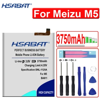 Аккумулятор HSABAT BA611 емкостью 3750 мАч Используется для аккумуляторов мобильных телефонов Meizu M5