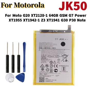 Аккумулятор JK50 Для Motorola Moto G20 XT2128-1 64GB GSM G7 Power XT1955 XT1942-1 Z3 XT1941 G30 P30 Note Батареи