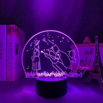 Аниме-светодиодный светильник Beastars для украшения спальни, ночник, детский подарок на День Рождения, прикроватный столик для комнаты Манги, 3D-лампа Beastars