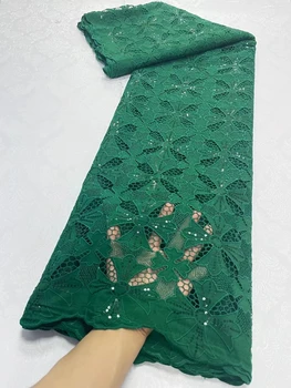 Африканский Гипюровый шнур Кружевные ткани 2023 Высококачественные Свадебные платья Нигерия Швейный материал 5 Ярдов Французский Водорастворимый