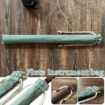 Бамбуковая флейта Xiao Nanxiao Защитная крышка для рта, двухслойный портативный чехол для хранения, сумка на шнурке