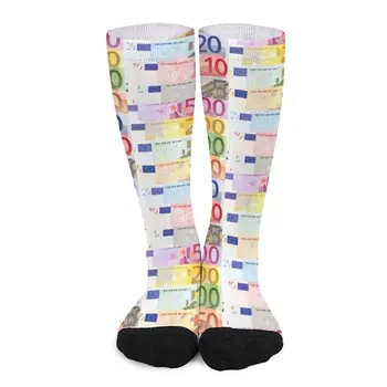 банкноты евро, европейская валюта, бумажные деньги, Носки, носки с аниме, баскетбол