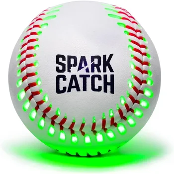 Бейсбольный мяч с подсветкой, бейсбольный мяч с ночной подсветкой, подходит для мальчиков, девочек и взрослых, официальный размер и вес бейсбола