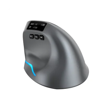 Беспроводная Мышь Bluetooth с OLED-Экраном USB RGB Перезаряжаемая Мышь для Компьютера, Ноутбука, Планшета, Эргономичных Игровых Мышей