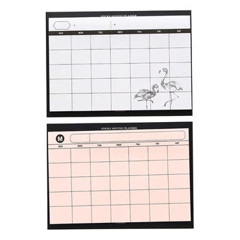 Блокнот для ежемесячного планирования, недатированный календарь Настольные Блокноты Модернизированный Блокнот для планирования HXBE
