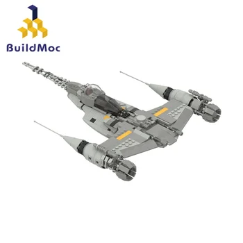 Боевой самолет MOC N-1, набор строительных блоков для истребителя Naboo Space Wars, модель самолета, игрушки для детей, подарки на день рождения