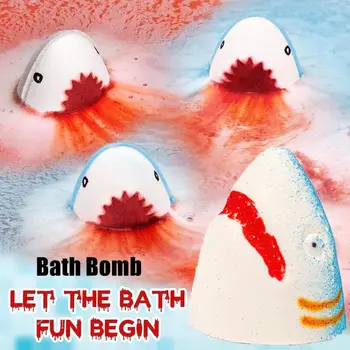 Бомбочка для ванны с рисунком акулы, восхитительный аромат, бомбочка для ванны Jaws, легко моющаяся бомбочка для ванны для детей и взрослых, домашний бассейн