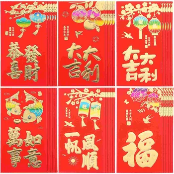 Весенний фестиваль Хунбао Китайские Красные Денежные мешки Новогодние Красные Конверты Денежные мешки Весенний Фестиваль Денежные мешки