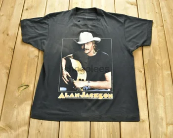Винтажная футболка Alan Jackson 1991 года Dont Rock The Jukebox Tour Band - Band Tee -