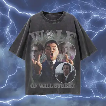 винтажный Рэп-бутлег для мужчин WOLF OF WALL STREET homeage женская футболка