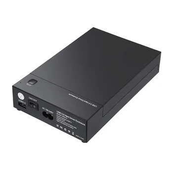 Внешний корпус жесткого диска USB 3.0 3.5 Дюйма SATA, корпус для жесткого диска SSD, поддержка дисков емкостью 16 ТБ, резервное копирование OTB в одно касание.