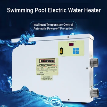 Водонагреватель мощностью 5,5 кВт 220 В с цифровым термостатом для бассейна и СПА-джакузи Оборудование для подогрева бассейна для зимнего плавания