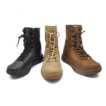 Высококачественная уличная мужская походная обувь, высокие военные тактические ботинки для пустыни, мужские солдатские армейские ботинки