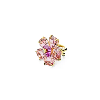 Высококачественный оригинальный логотип, красивое женское кольцо серии Eternal Lifetime, кольцо с цветком, простой кристалл Doraci