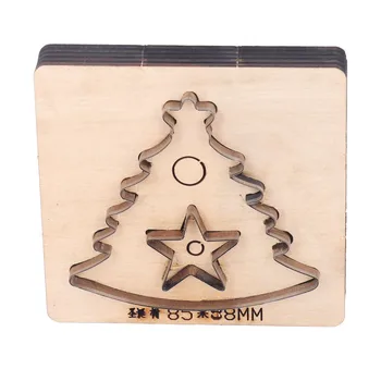 Высокоэффективный штамп для резки кожи в виде Рождественской елки 11x10,5x2,3 см, резак для кожи из легированной стали для поделок своими руками