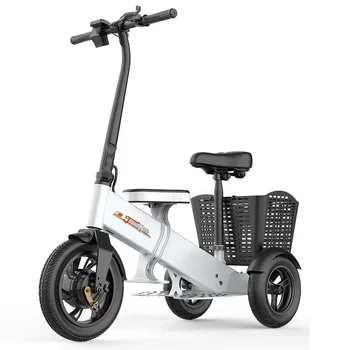 Горячая распродажа трехколесных 12-дюймовых мобильных электрических скутеров для взрослых с сиденьем