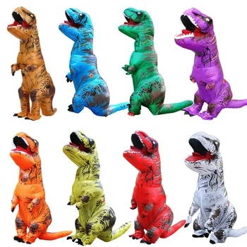 Горячие надувные костюмы динозавров, костюм, платье, аниме-вечеринка, карнавал, Хэллоуин, костюм для мужчин, женщин, взрослых, детей