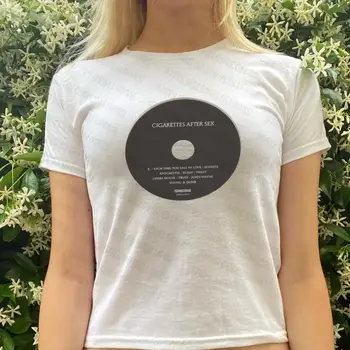Детский топ с коротким рукавом в стиле Y2K, Готическая уличная футболка, Женская базовая футболка для отдыха, женская футболка с изображением эмо, винтажная женская футболка
