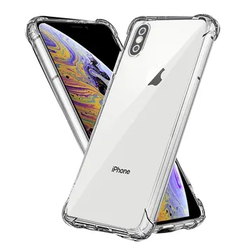 Для Apple iPhone X XS XR 5 5s Case Противоударные Чехлы Для iPhone 6 6s 7 8 Plus Силиконовый Мягкий Прозрачный Чехол Для iPhone XS Max Fundas