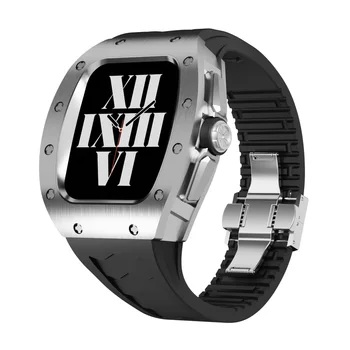 Для Apple Watch Модная Модификация Из Титанового Сплава Mod Kit Защитный Модифицированный Корпус 44 мм 45 ММ Watch SE 5 6 7 8 Серии