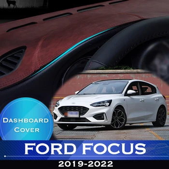 Для Ford Focus 4 2019-2022 MK4 Приборная Панель Автомобиля Avoid Light Pad Приборная Платформа Крышка Стола Кожаный Противоскользящий Коврик Для Приборной Панели Ковер