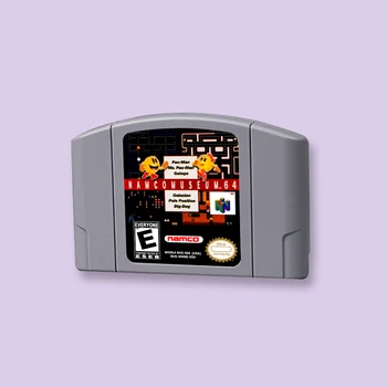 для Namco Museum 64 64-битная игровая карта для игровой консоли NTSC версии N64 для США на английском языке