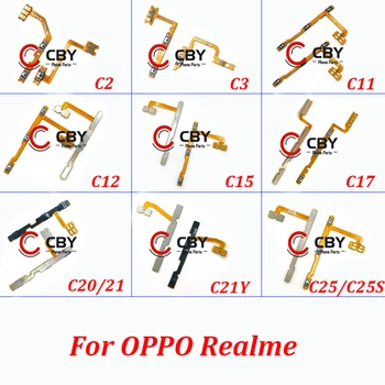 Для OPPO Realme C2 C3 C11 C12 C15 C17 C20 C21 C21Y C25 C25S A1K Переключатель громкости Боковая Кнопка Ключ Замена Гибкого Кабеля