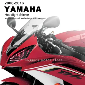 Для Yamaha YZFR6 YZF R6 2006 2007 2008 2009 2010 Защитная Наклейка для фары мотоцикла, Водонепроницаемая, устойчивая к царапинам Наклейка на Фару