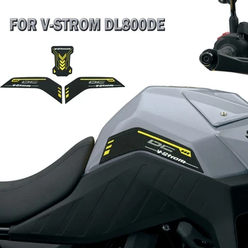 для аксессуаров для мотоциклов v strom 800deTank Pad Protector Из резинового материала, Комплект 3D-гравировки Для V-STROM 800DE 2023-Аксессуары