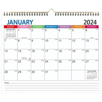 Ежемесячный настенный календарь, календарь планирования отпуска, английский ежедневный календарь для офиса