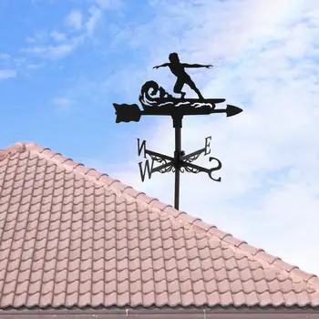 Железный Флюгер, Указатель Направления Ветра, Крепление Флюгера На Крыше для Украшения Вечернего Фермерского Дома