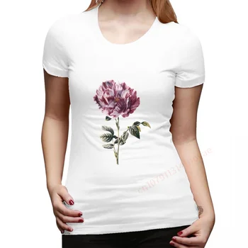 Женская футболка York Lancaster Rose из 100% хлопка, футболки с коротким рукавом, женская рубашка, топ для девушки, подарок любителю цветов