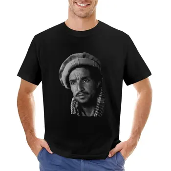 Заготовки для футболки с животным принтом для мальчиков Ahmad Shah Massoud, летняя верхняя одежда для мужчин